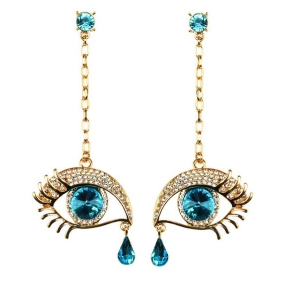 eye candy la luxe Jewelry - LA Luxe Crystal Eye Earrings